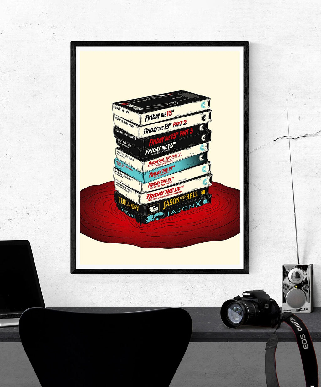 Friday the 13th VHS Tapes Movie Poster