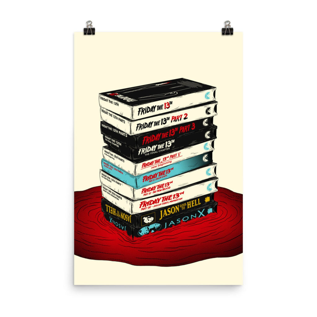 Friday the 13th VHS Tapes Movie Poster