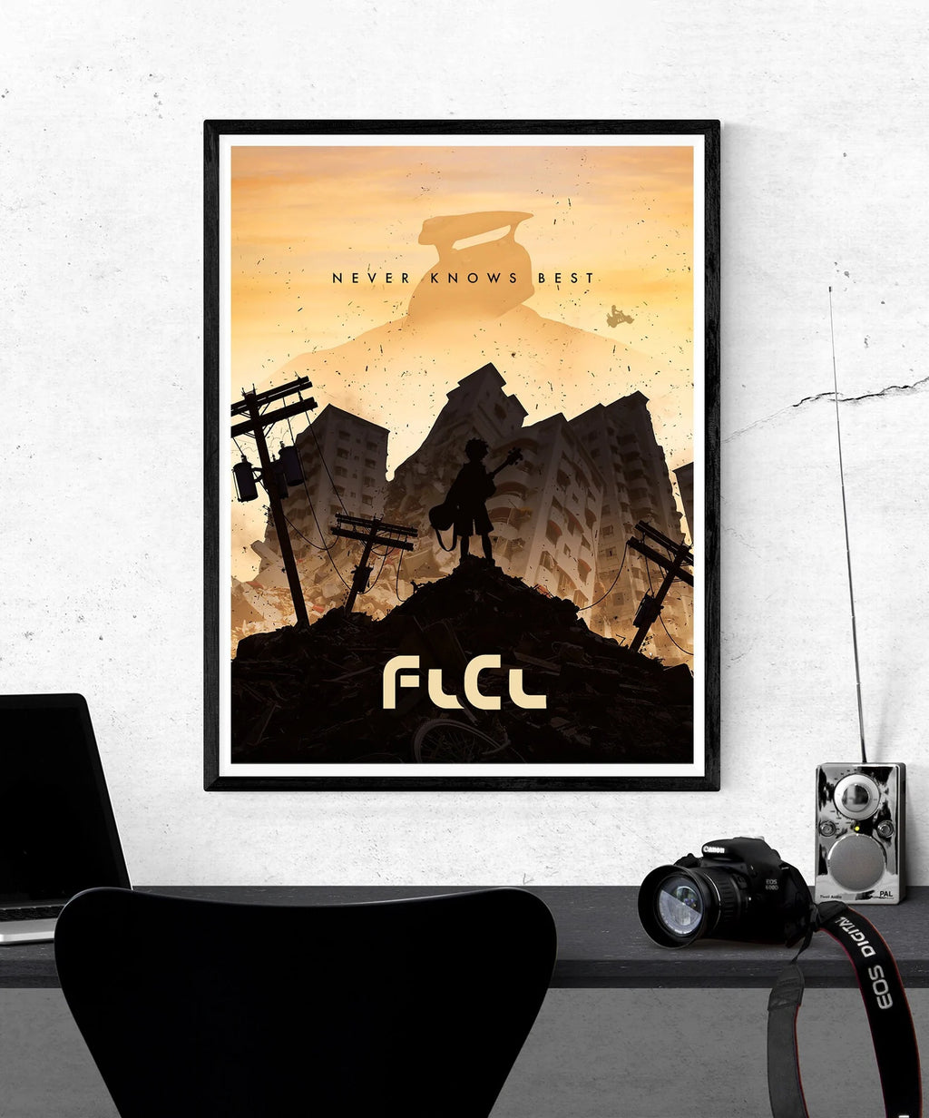 FLCL Fooly Cooly Anime Poster
