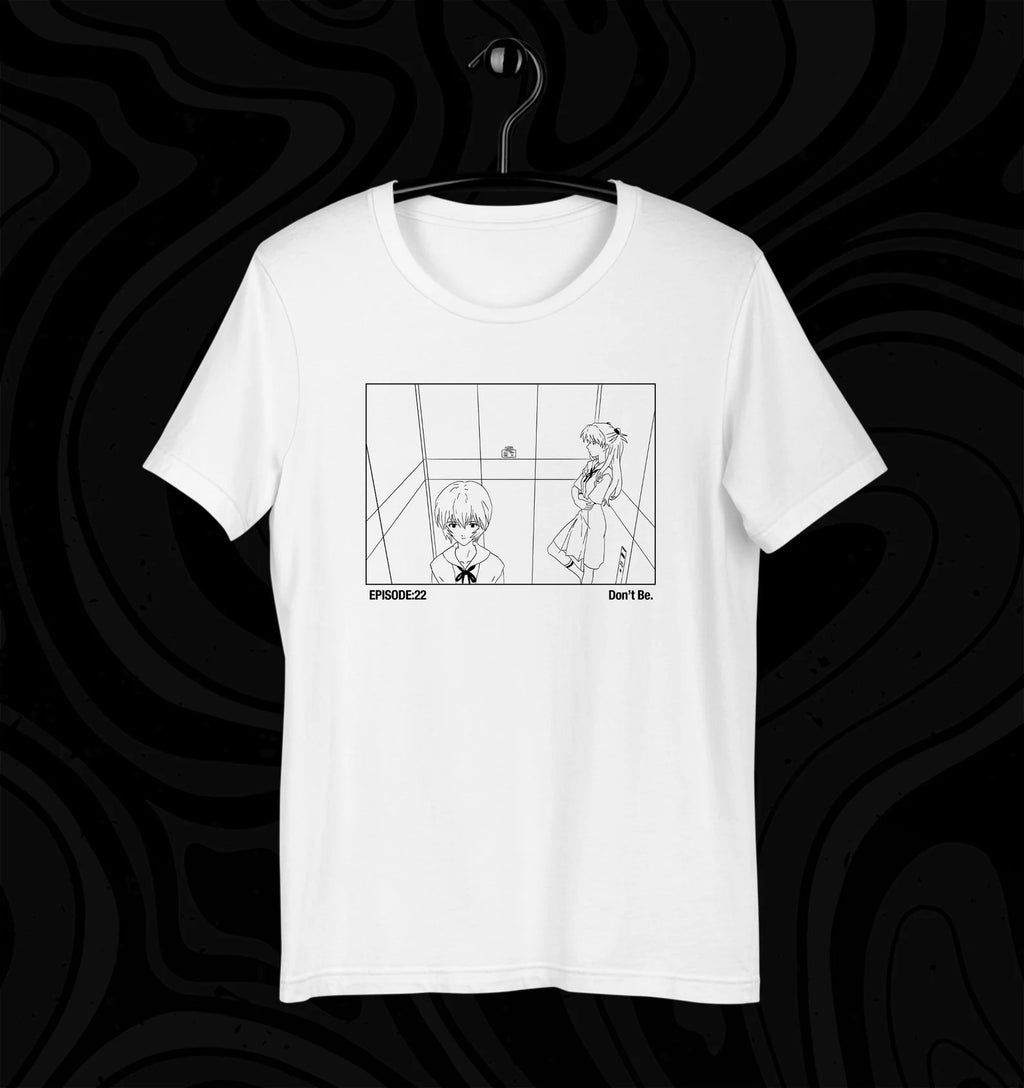 Evangelion Elevator Scene Anime Shirt Asuka and Rei Unisex