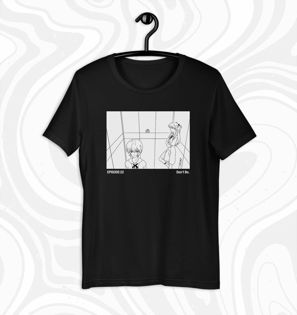 Evangelion Elevator Scene Anime Shirt Asuka and Rei Unisex