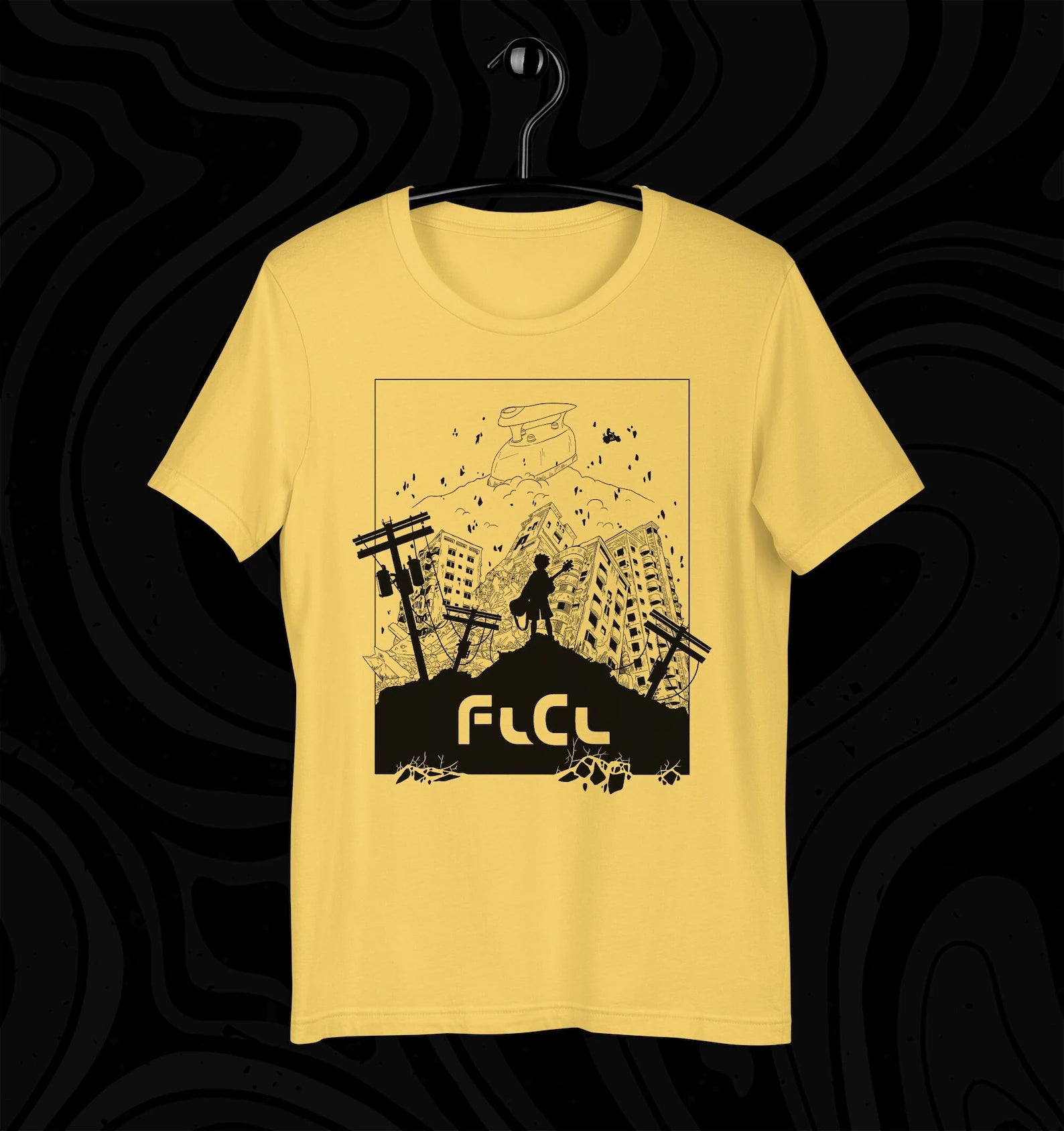 FLCL Anime T-Shirt Fooly Cooly Furi Kuri