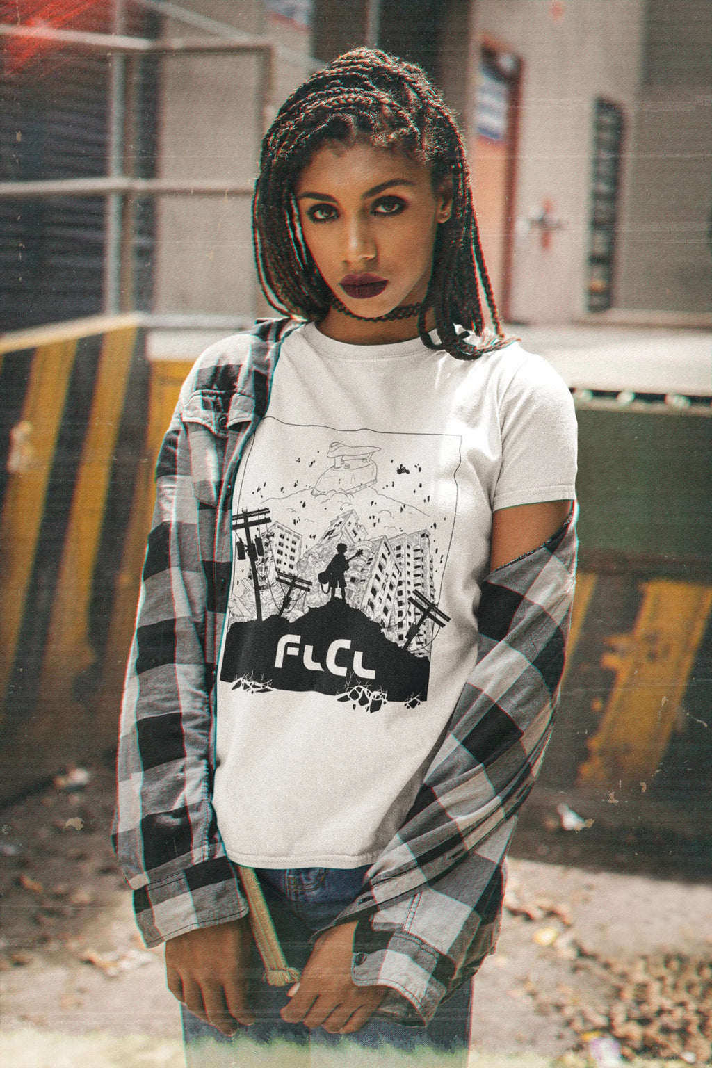 FLCL Anime T-Shirt Fooly Cooly Furi Kuri