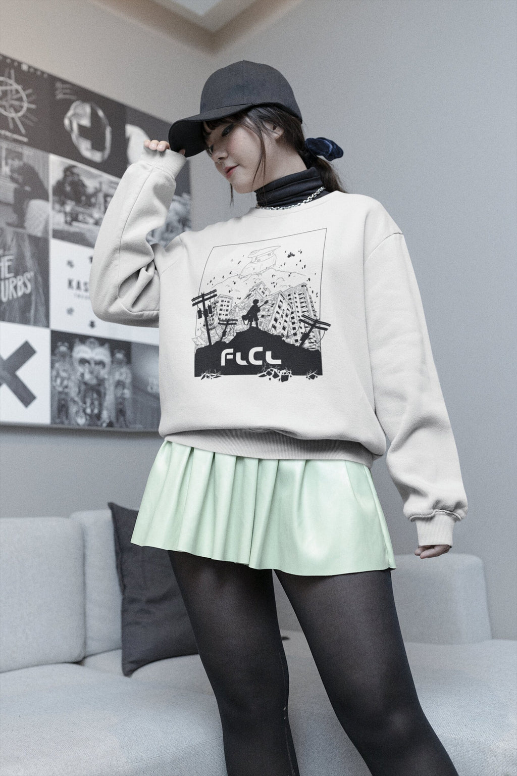 FLCL Anime Sweatshirt Fooly Cooly Furi Kuri