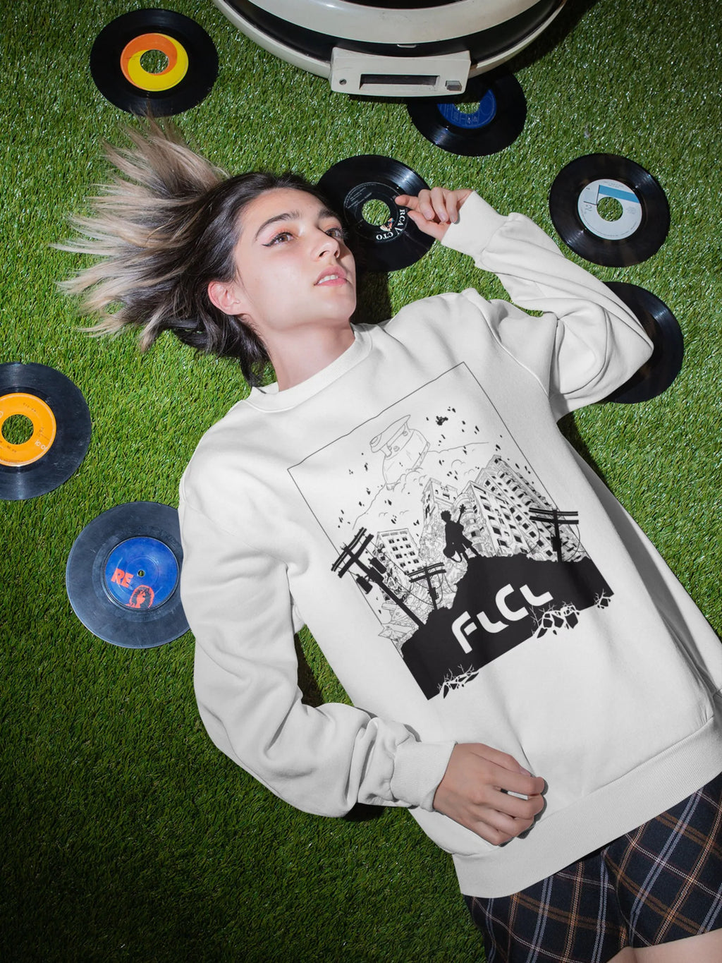 FLCL Anime Sweatshirt Fooly Cooly Furi Kuri