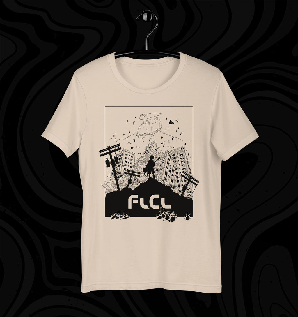 FLCL Anime T-Shirt Fooly Cooly Furi Kuri