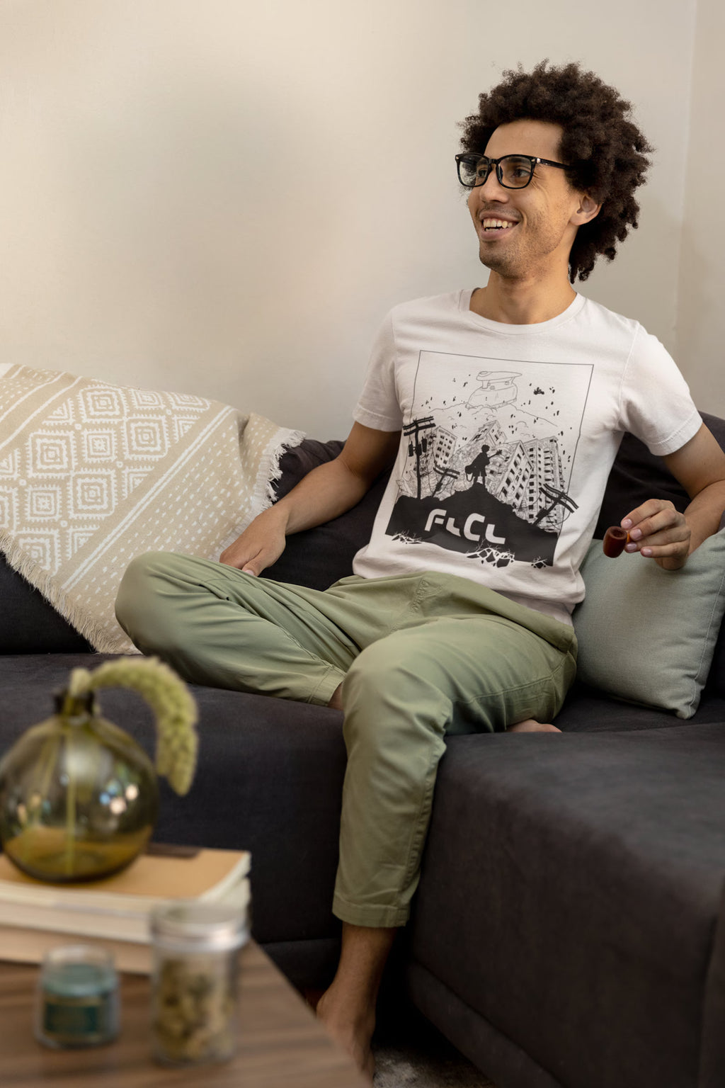 FLCL Anime T-Shirt Fooly Cooly Furi Kuri