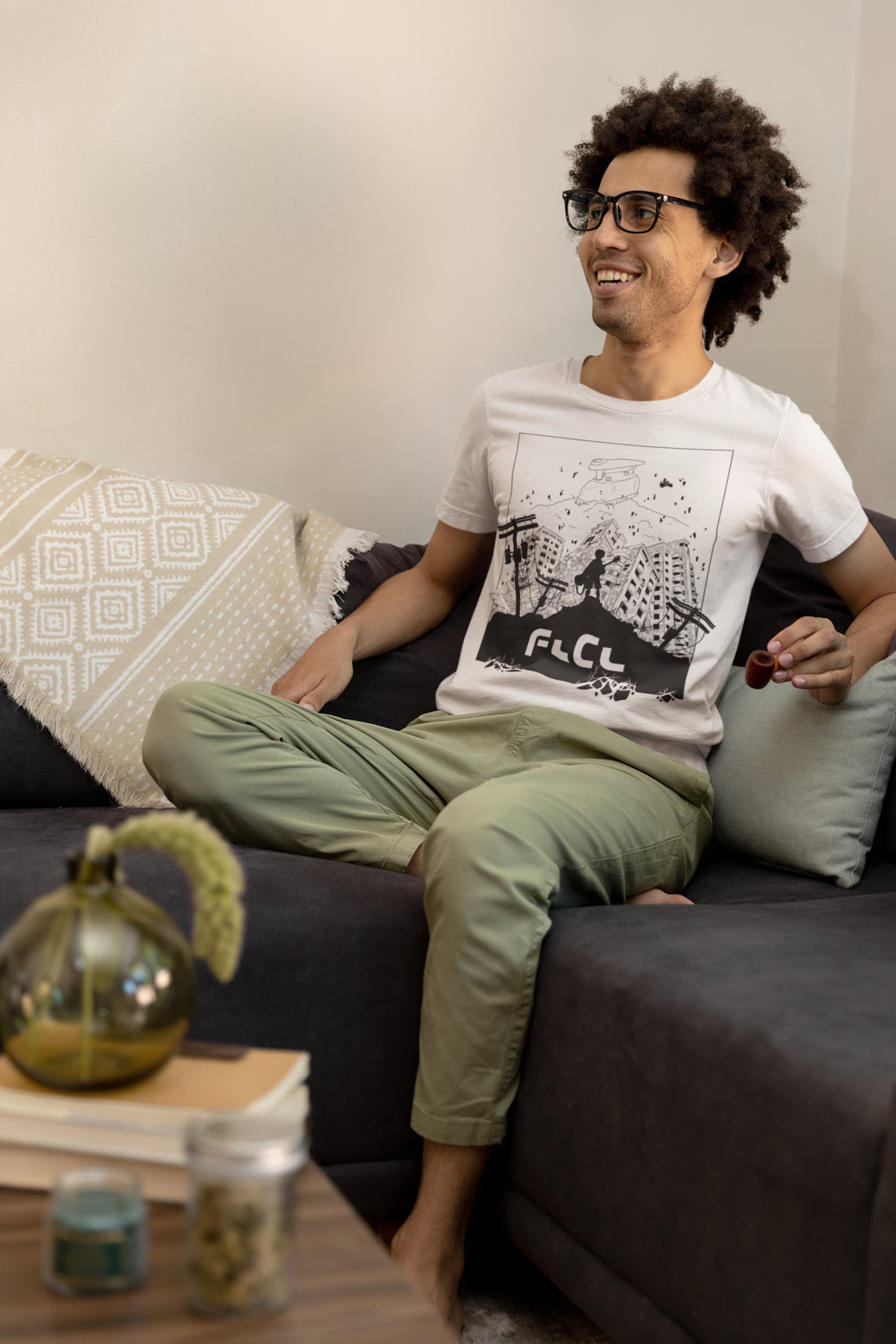 FLCL Anime T-Shirt Fooly Cooly Furi Kuri