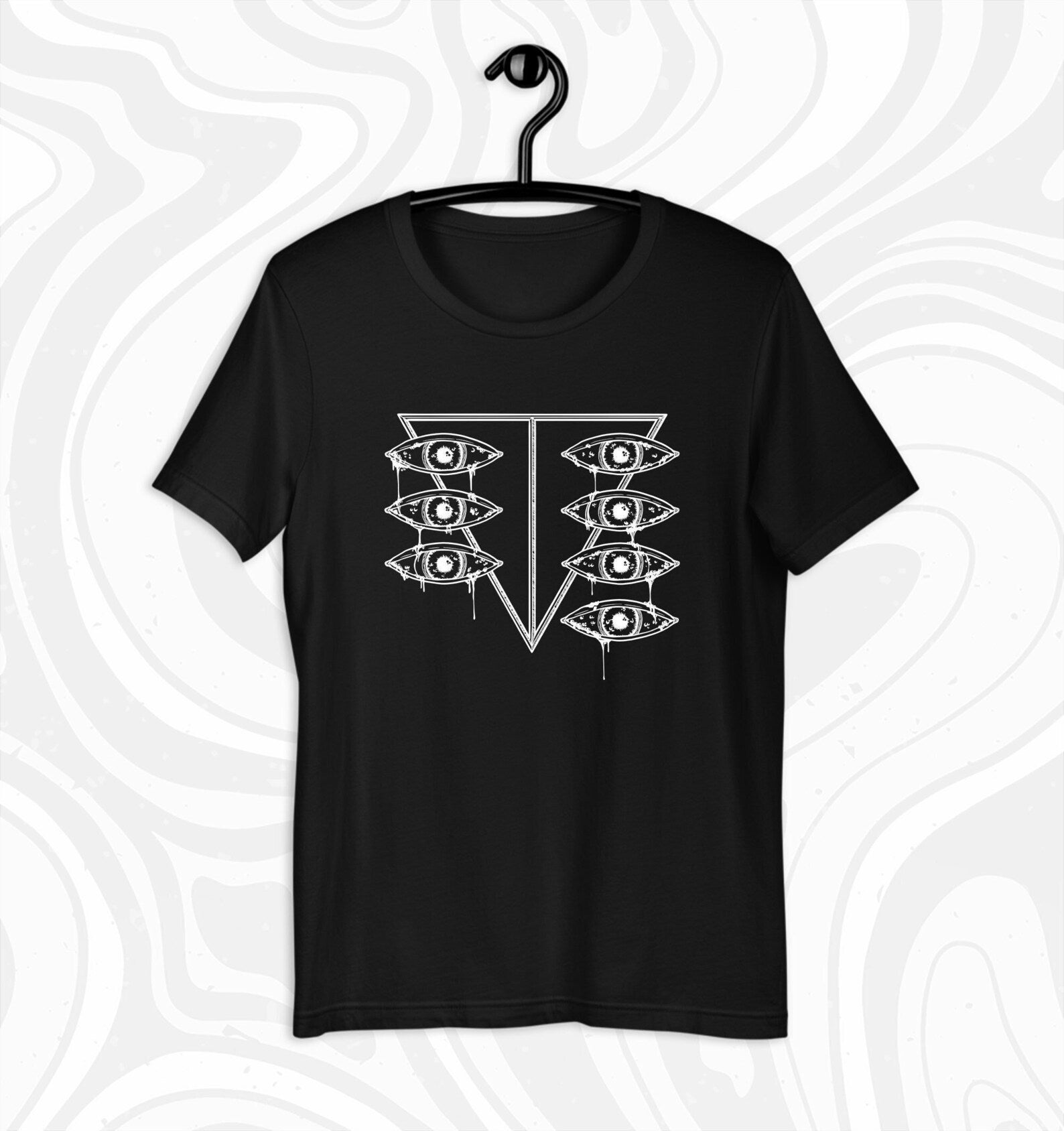 Evangelion Anime Shirt SEELE Logo Nerv Dripping Eyes