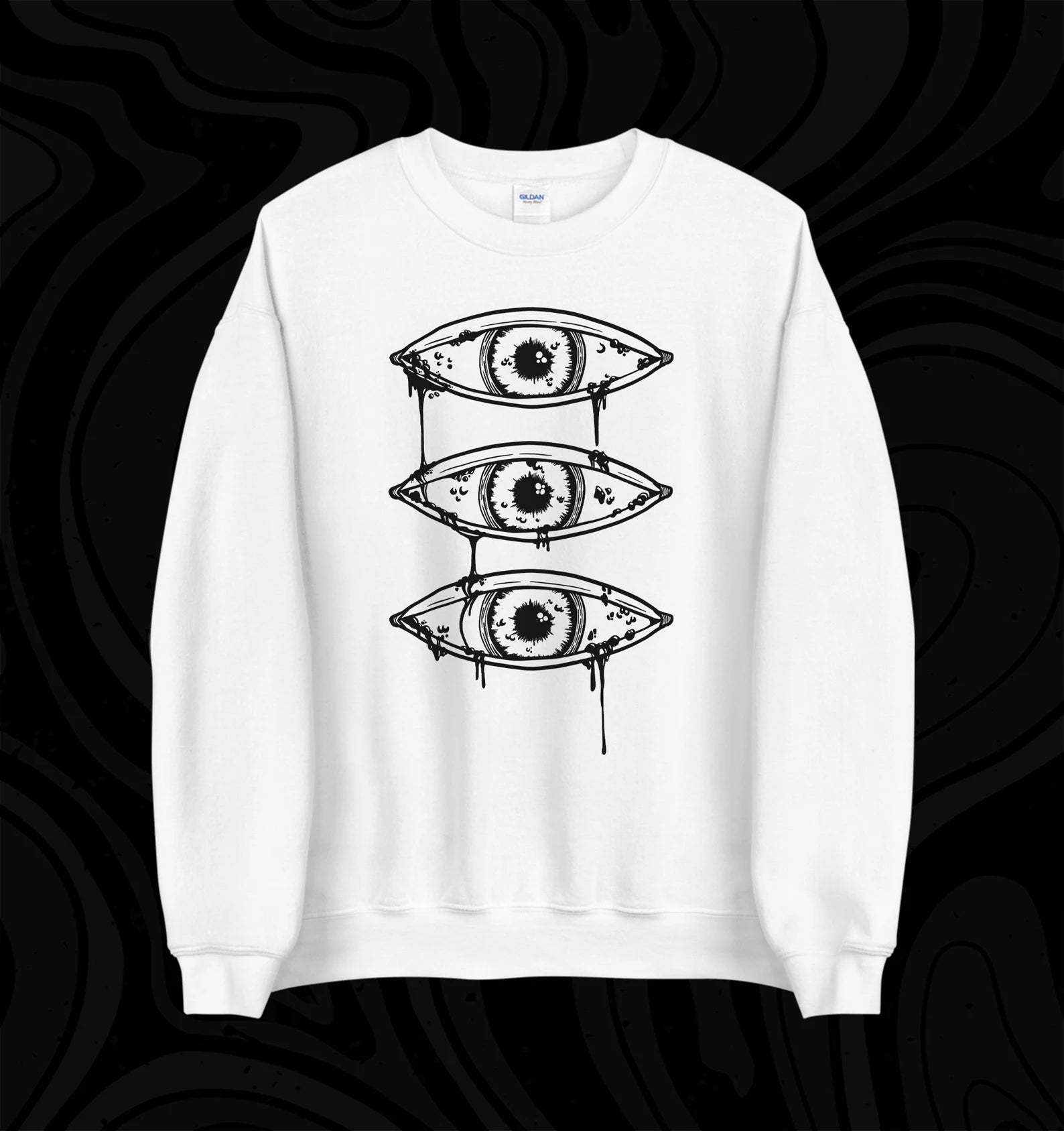 Three Dripping Eyeballs Sweatshirt End of Evangelion