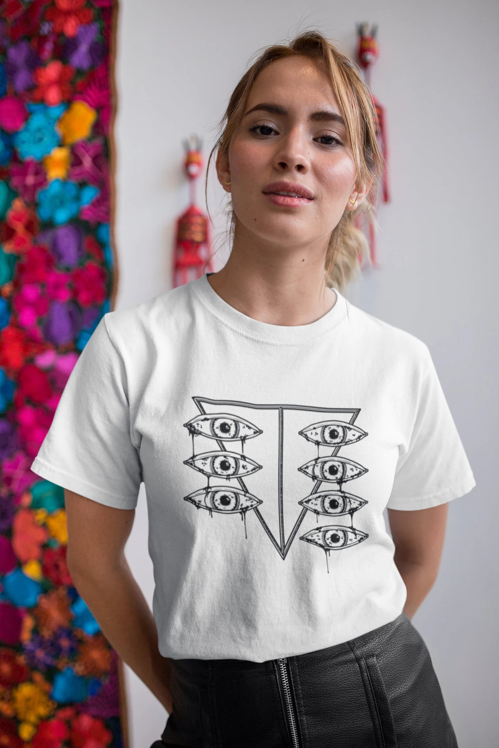 Evangelion Anime Shirt SEELE Logo Nerv Dripping Eyes