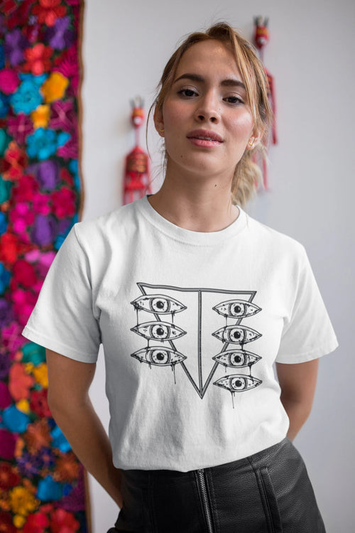 Evangelion Anime Shirt SEELE Logo Nerv Dripping Eyes