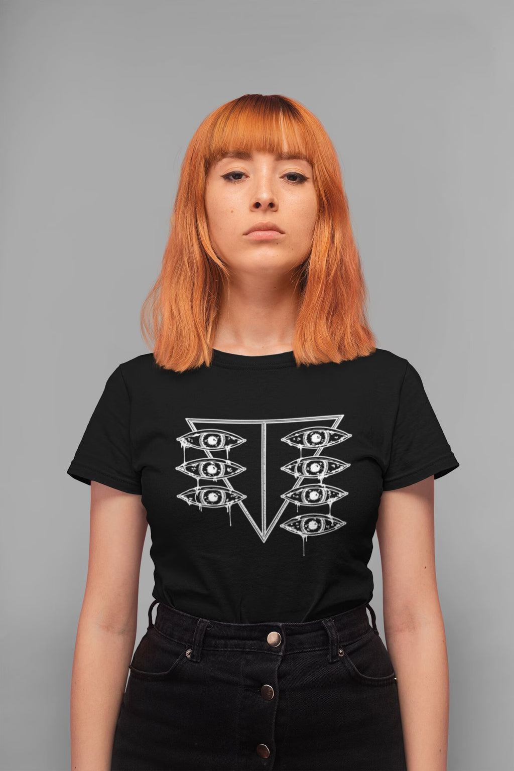 Evangelion Anime Shirt SEELE Logo Nerv Dripping Eyes