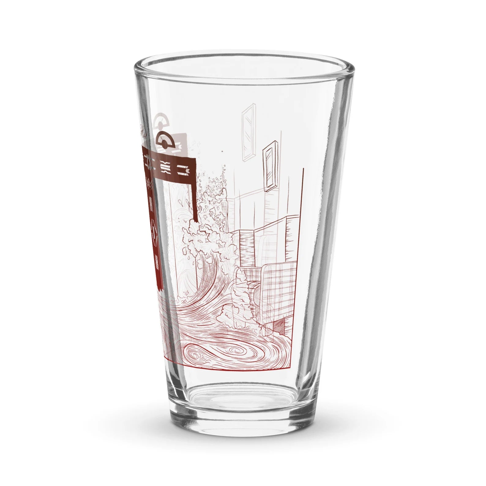 The Shining Elevator Scene Overlook Hotel Horror Movie Pint Glass
