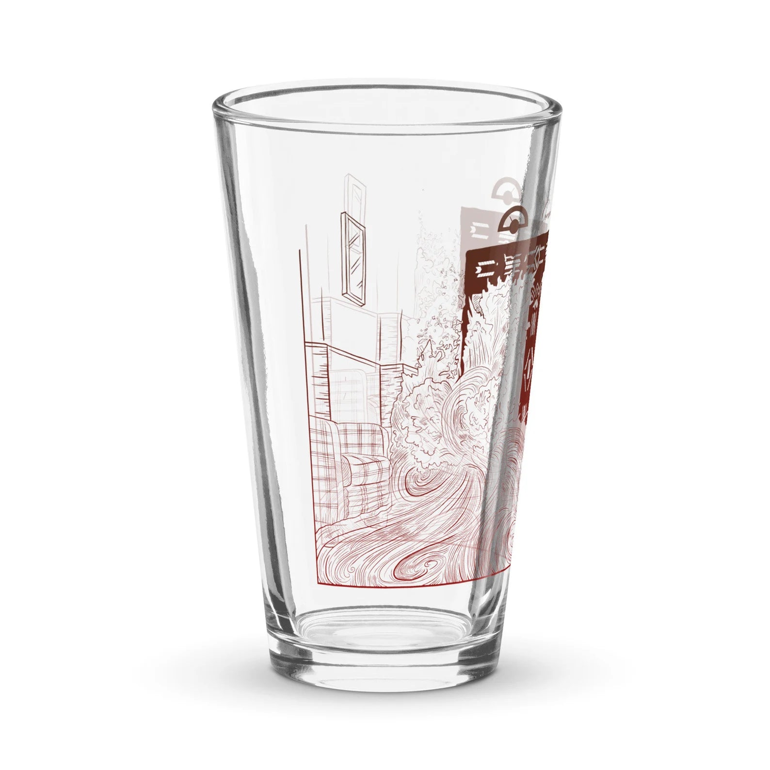 The Shining Elevator Scene Overlook Hotel Horror Movie Pint Glass