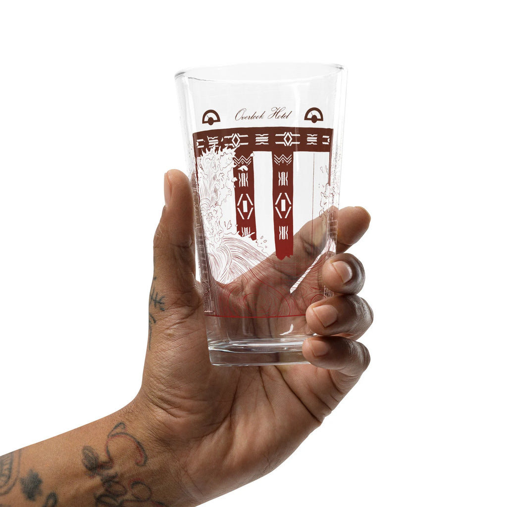 The Shining Elevator Scene Overlook Hotel Horror Movie Pint Glass