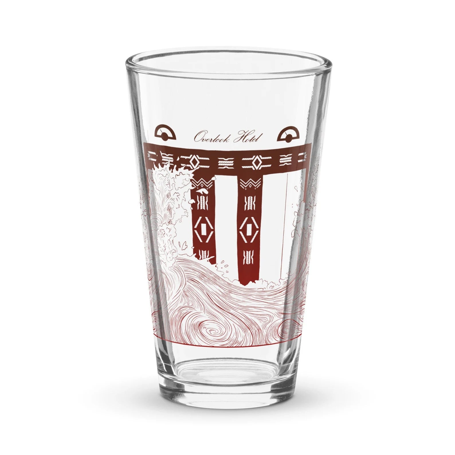 The Shining Elevator Scene Overlook Hotel Horror Movie Pint Glass