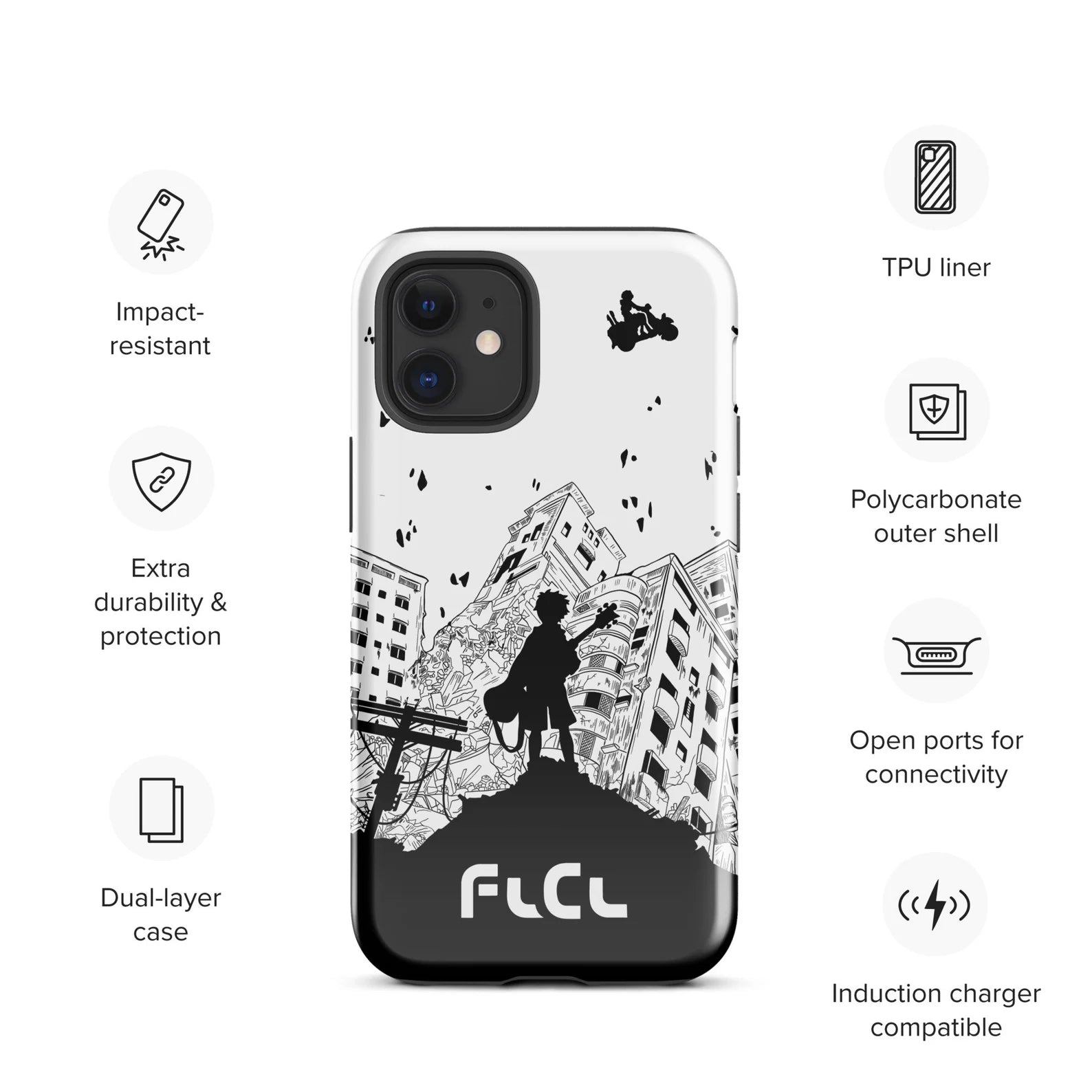 FLCL Anime Tough Case for iPhone® and Samsung Galaxy Fooly Cooly
