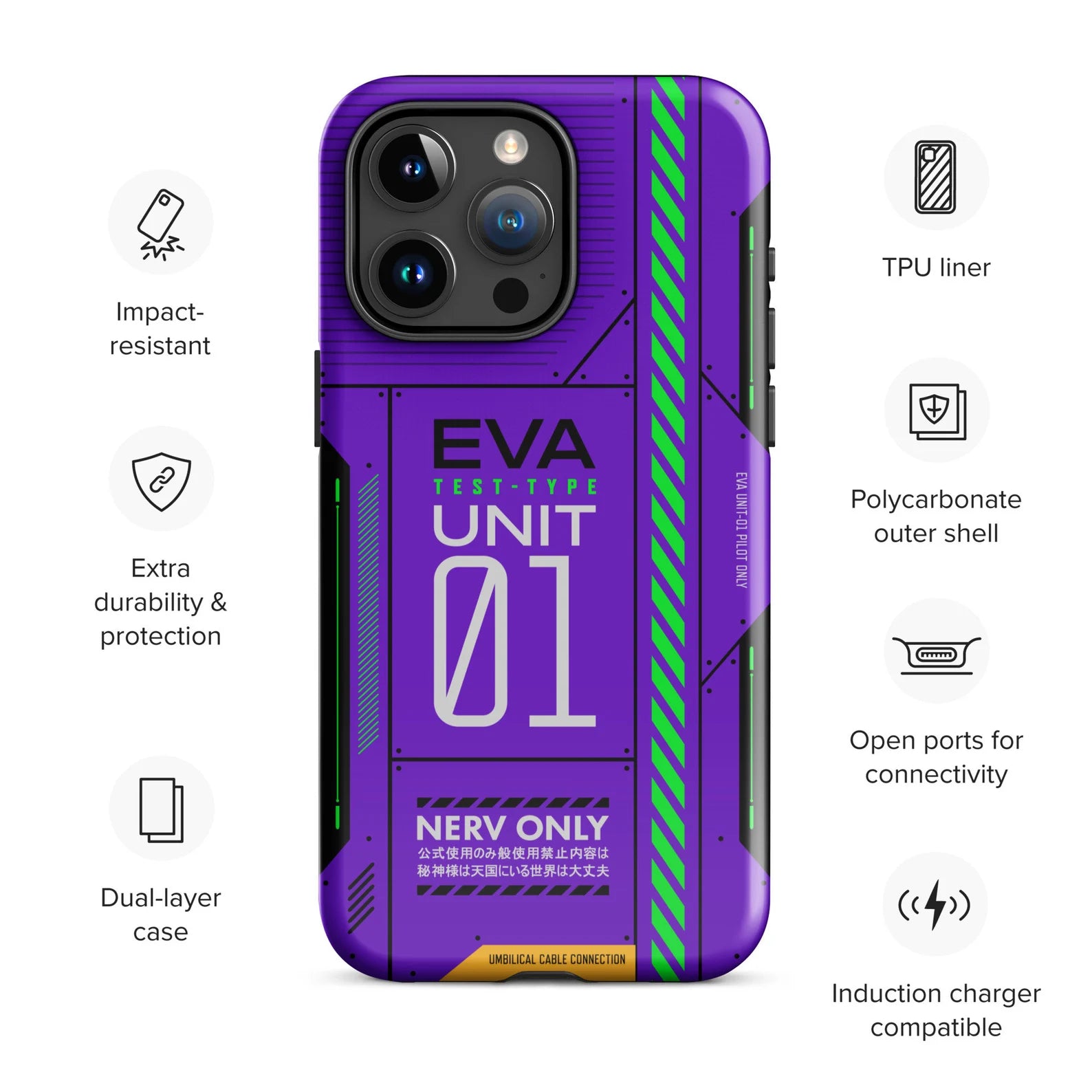 Evangelion Unit-01 Tough Case for iPhone® and Samsung Galaxy