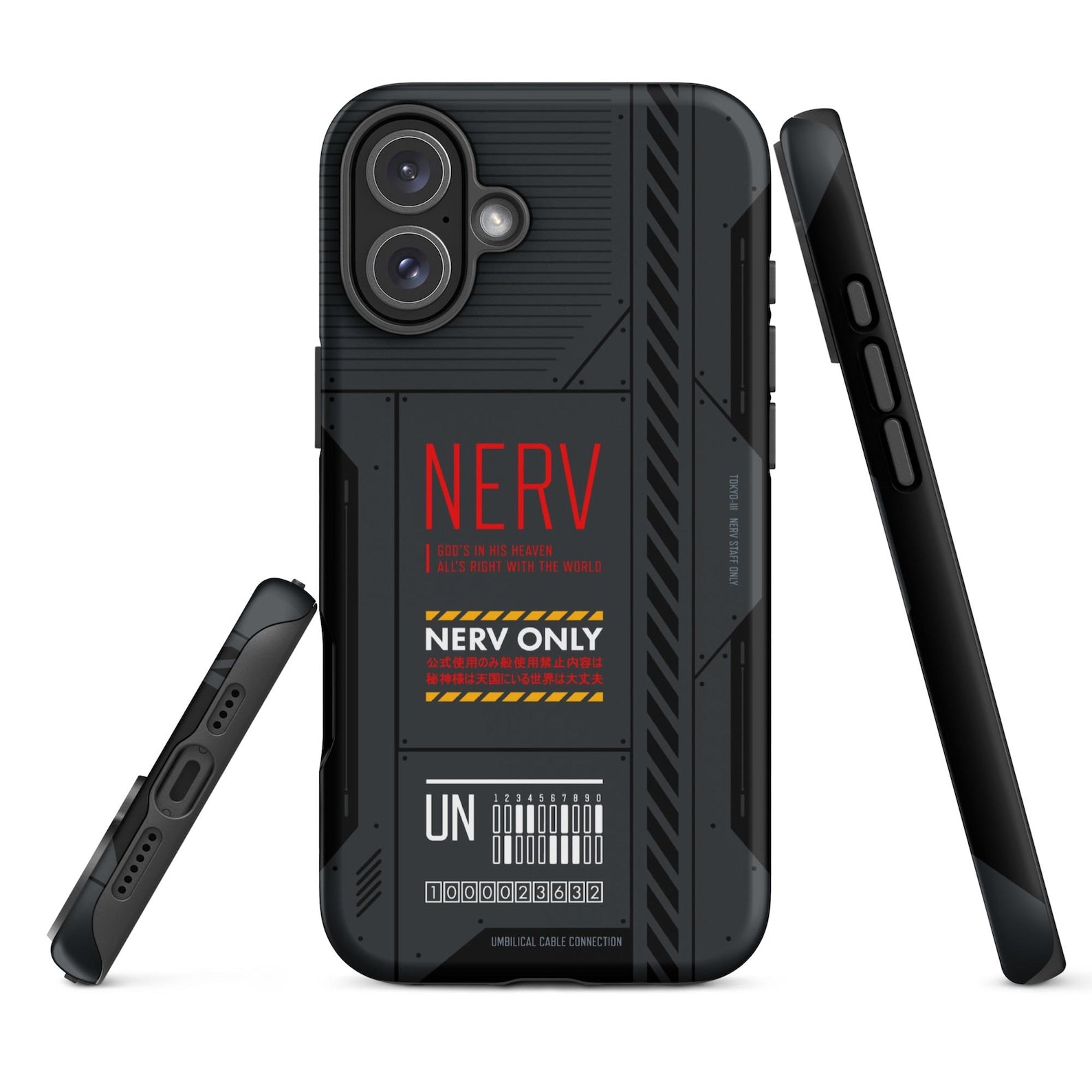 NERV HQ Evangelion Tough Case for iPhone® and Samsung Galaxy Anime Phone Case Neon Genesis