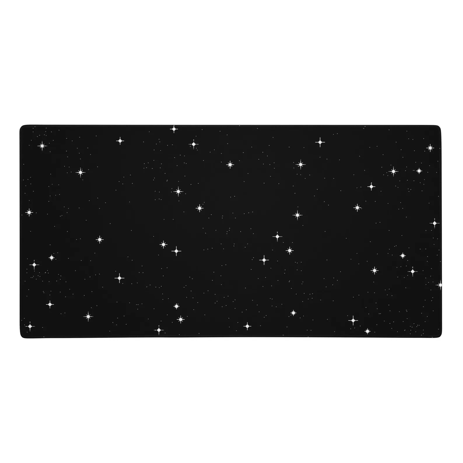 Pixel Stars Gaming Mouse Pad: Retro Sci-Fi Desk Mat