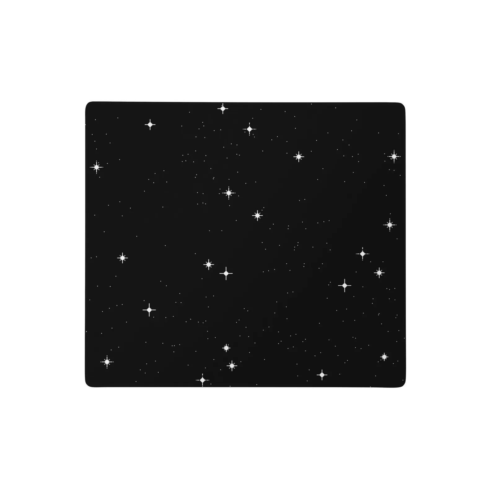 Pixel Stars Gaming Mouse Pad: Retro Sci-Fi Desk Mat