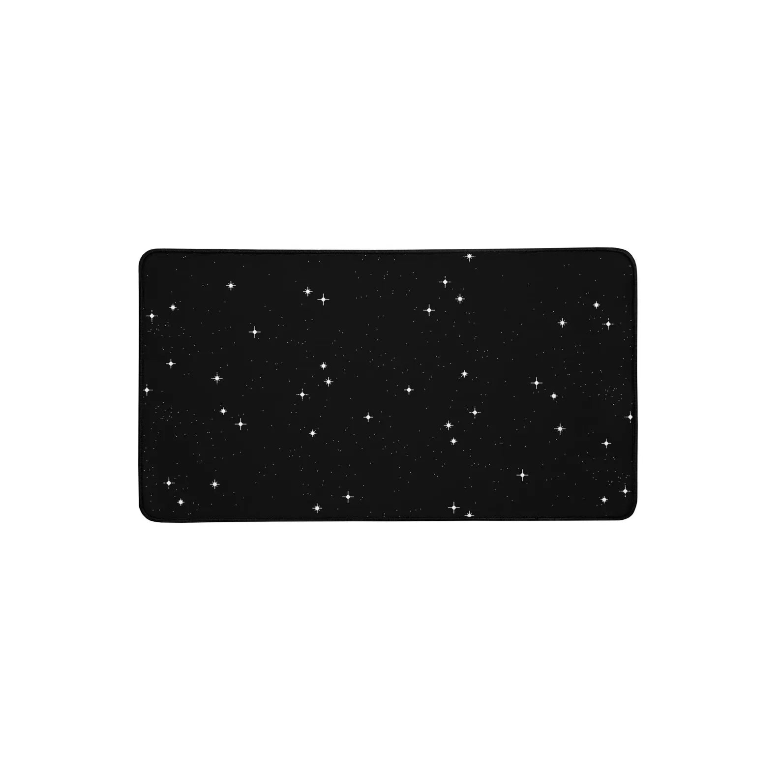 Pixel Stars Gaming Mouse Pad: Retro Sci-Fi Desk Mat