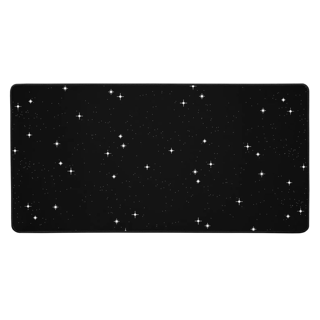 Pixel Stars Gaming Mouse Pad: Retro Sci-Fi Desk Mat
