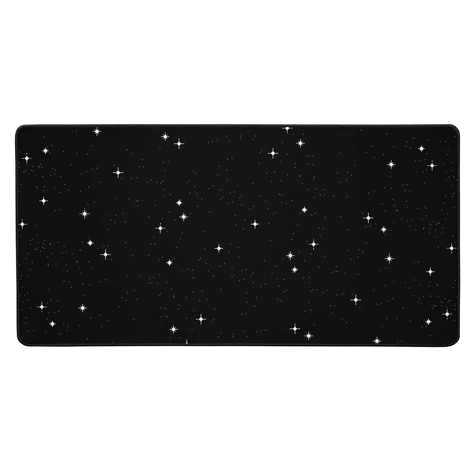 Pixel Stars Gaming Mouse Pad: Retro Sci-Fi Desk Mat