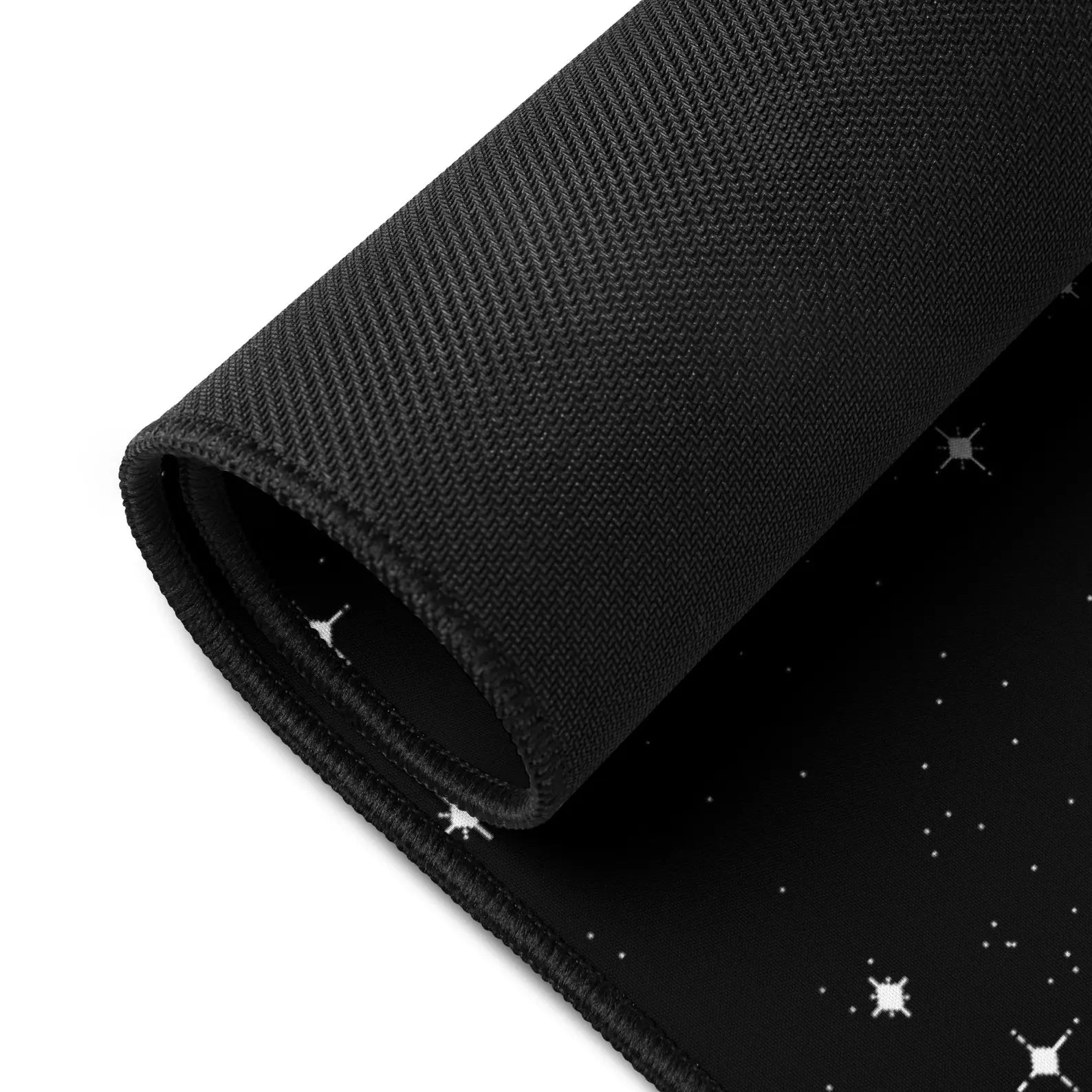 Pixel Stars Gaming Mouse Pad: Retro Sci-Fi Desk Mat