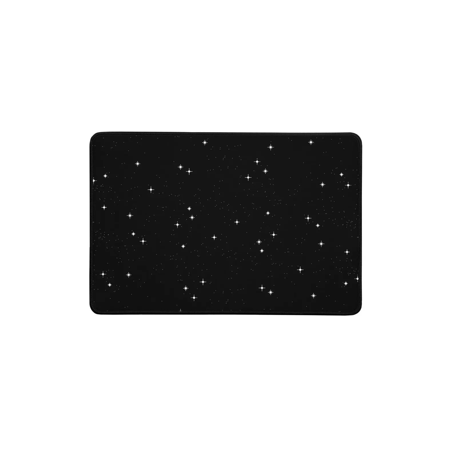 Pixel Stars Gaming Mouse Pad: Retro Sci-Fi Desk Mat