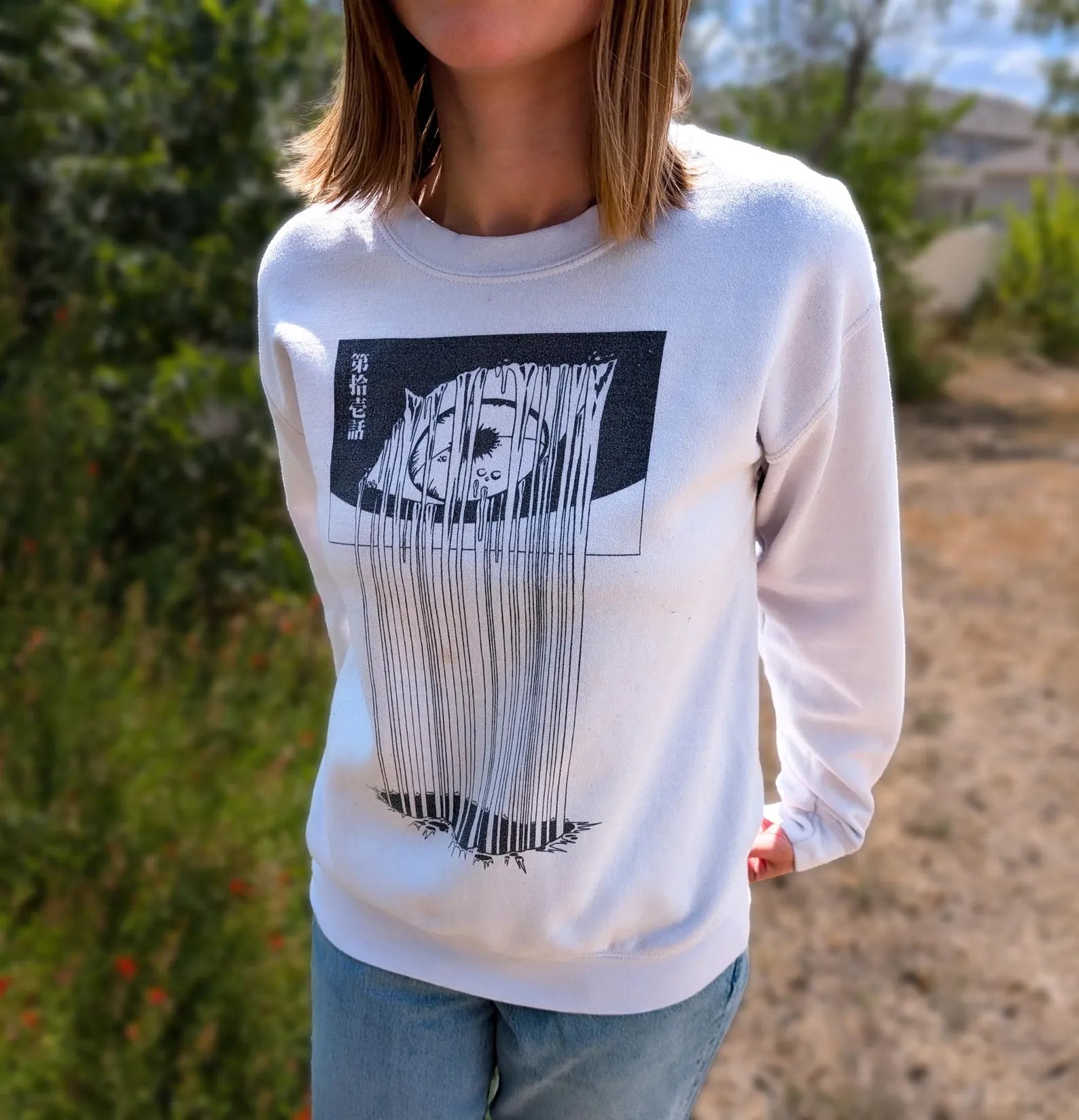 Evangelion Anime Sweatshirt Dripping Eyeball